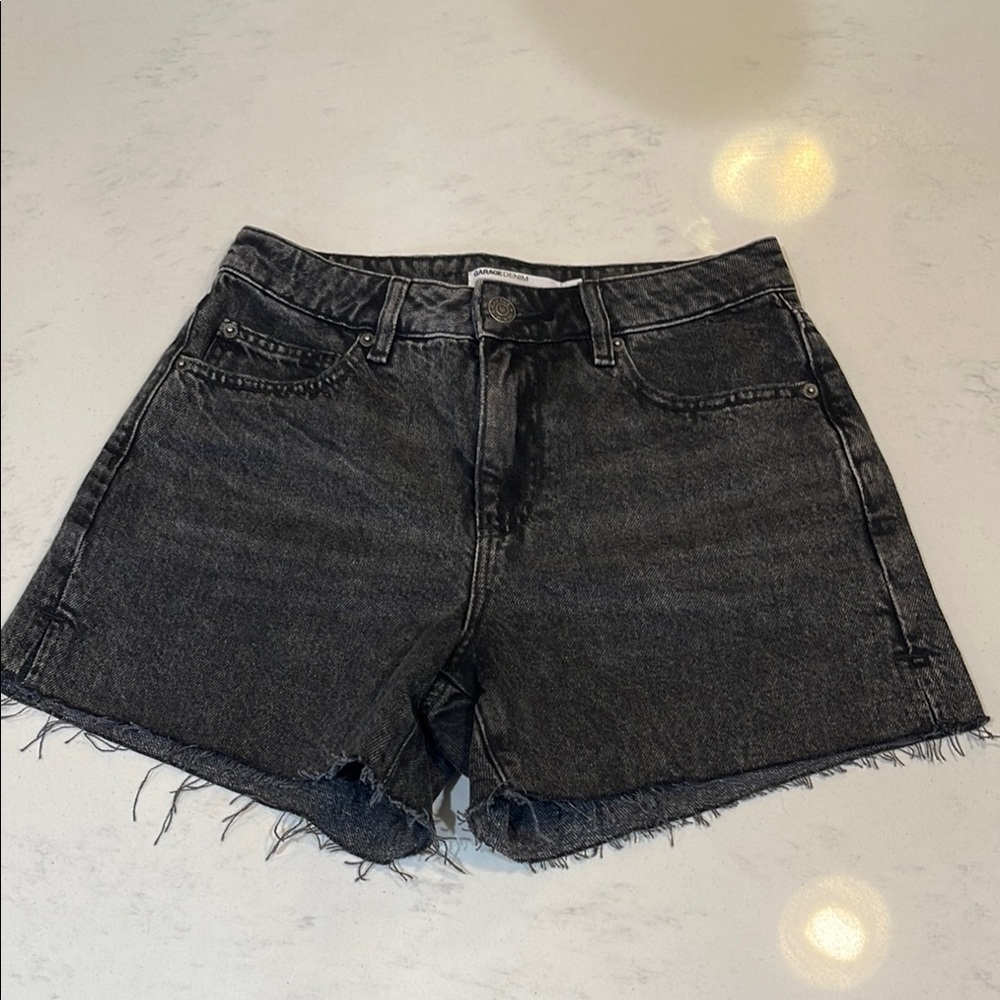 Garage Black Denim Vintage Short